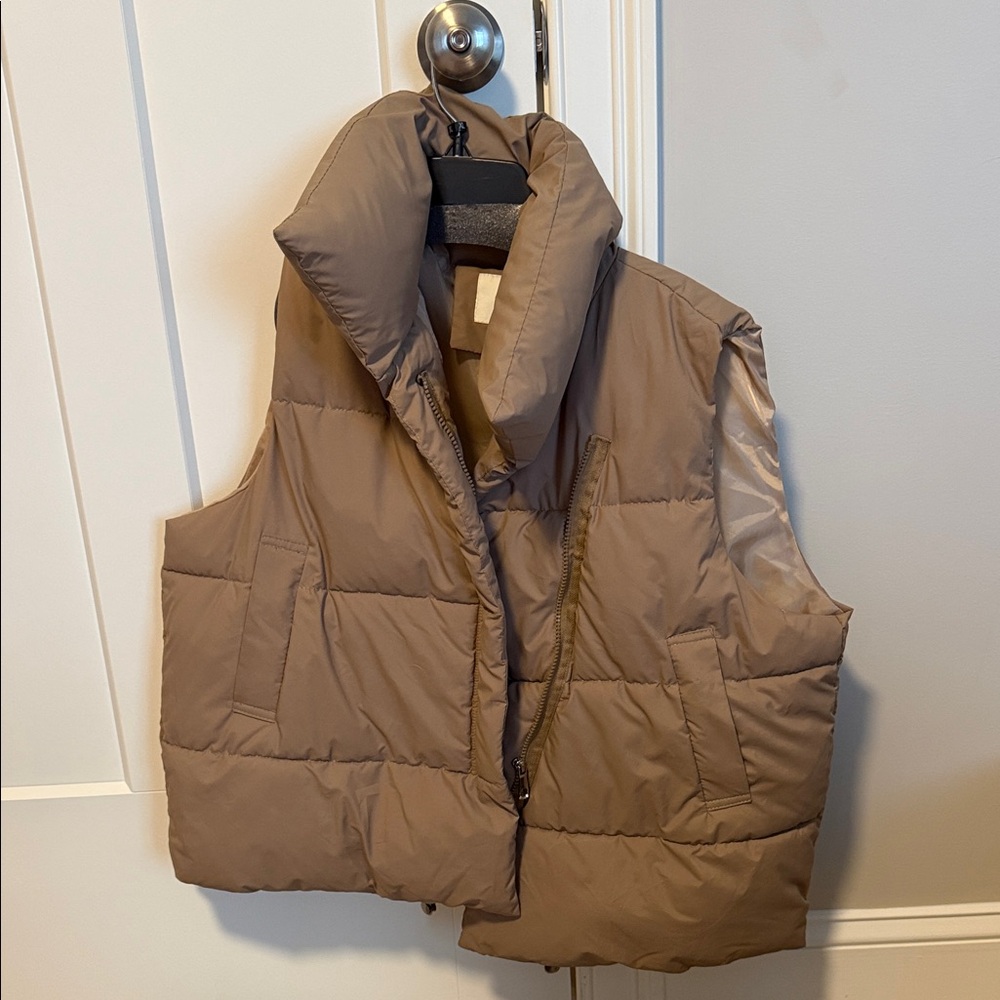 Brown Puffer Vest